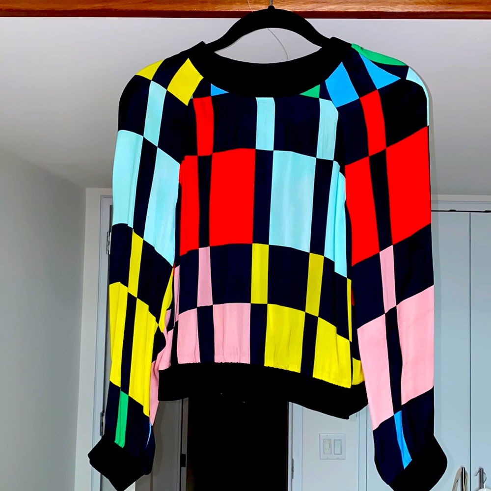 Alice & Olivia Color Block Top - Small